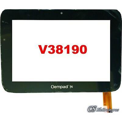 VETRO+TOUCH SCREEN ORIGINALE per CLEMPAD CLEMENTONI 7" MY FIRST DISPLAY RICAMBIO 